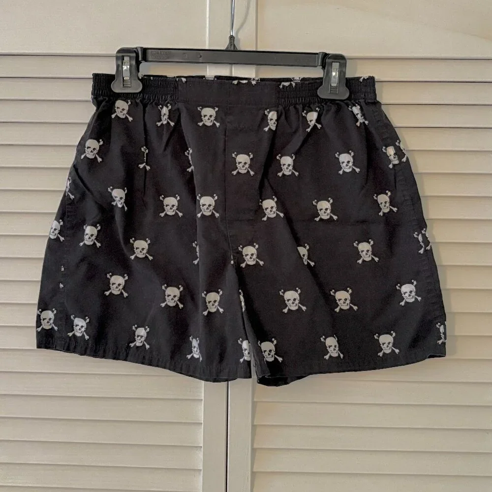 Express Boxers - Black/White Pirate